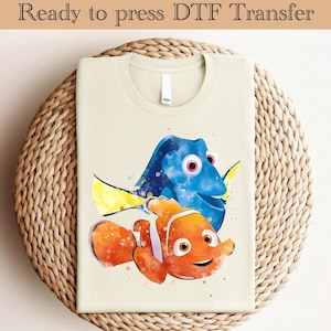 Finding Nemo Family DTF, Finding Nemo Ready To Press, Finding Nemo Heat Transfer, Finding Dory Dtf, Disney Ready To Press, Nemo And Dory DTF