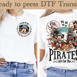 Disney Mickey and Friends Pirates 2025 Ready To Press, Disney Pirates 2025 DTF, Disney Pirates Trip DTF, Mickey And Friends Pirates Shirt
