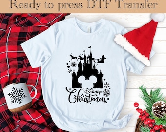 Magic Kingdom Christmas DTF Transfer, Magical Time Christmas Ready To Press, Disney Christmas Shirt, Christmas Transfer, Christmas Gift