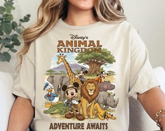 Camiseta Disney Mickey y sus amigos Safari DTF, Camiseta Disney Reino Animal DTF, Camiseta Disney Safari Trip DTF, Camiseta Mickey y sus amigos Salvaje, Camiseta Reino Animal