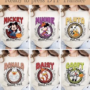 Disney Mickey And Friends Halloween DTF, Mickey Halloween Ready To Press, Mickey Mouse DTF Transfer, Disney Shirt,Mickey Mouse Halloween dtf