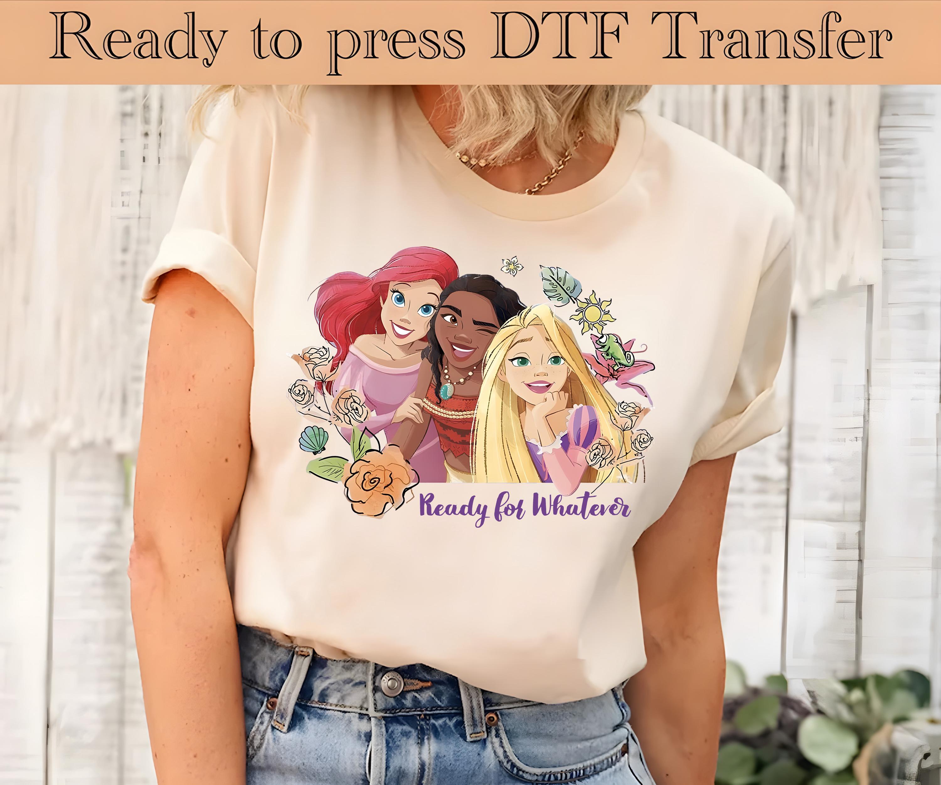 Princess Squad Ready to Press, Disney Heat Transfer, Princess DTF ...