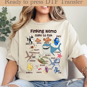 Finding Nemo Family DTF, Finding Nemo Ready To Press, Finding Nemo Heat Transfer, Finding Dory Dtf, Disney Ready To Press, Nemo And Dory DTF