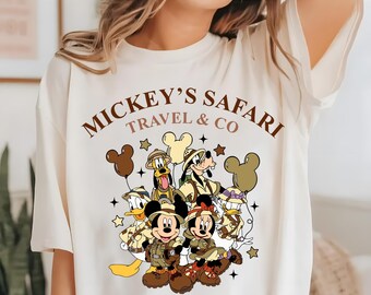 Camiseta Disney Mickey y sus amigos Safari DTF, Camiseta Disney Reino Animal DTF, Camiseta Disney Safari Trip DTF, Camiseta Mickey y sus amigos Salvaje, Camiseta Reino Animal