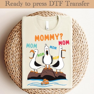 Finding Nemo Mommy DTF, Finding Nemo Ready To Press, Finding Nemo Heat Transfer, Finding Dory Dtf, Disney Ready To Press, Nemo And Dory DTF