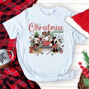 Disney Christmas DTF, Mickey And Friends Christmas Ready to Press, Mickey and Minnie Christmas Dtf Transfer, Disneyland Christmas DTF