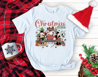 Disney Christmas DTF, Mickey And Friends Christmas Ready to Press, Mickey and Minnie Christmas Dtf Transfer, Disneyland Christmas DTF