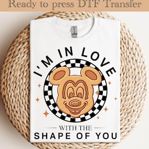 Waffle Mouse DTF, Mickey Mouse Heat Transfer, Disneyworld DTF Transfer, Disneyland Ready to Press, Mickey DTF Transfers, Disney Gifts