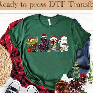 Star Wars Family Christmas DTF Transfer, Galaxy Wars Christmas dtf, Disney Xmas Gift dtf,Galaxy's Edge Holiday dtf,Disneyland Christmas Gift