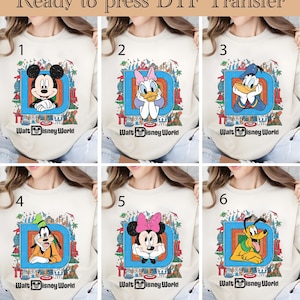 Disney Characters WDW Dtf, Mickey and Friends Ready To Press, Disneyland DTF Transfer, Disneyland Family Trip DTF, Mickey Mouse dtf