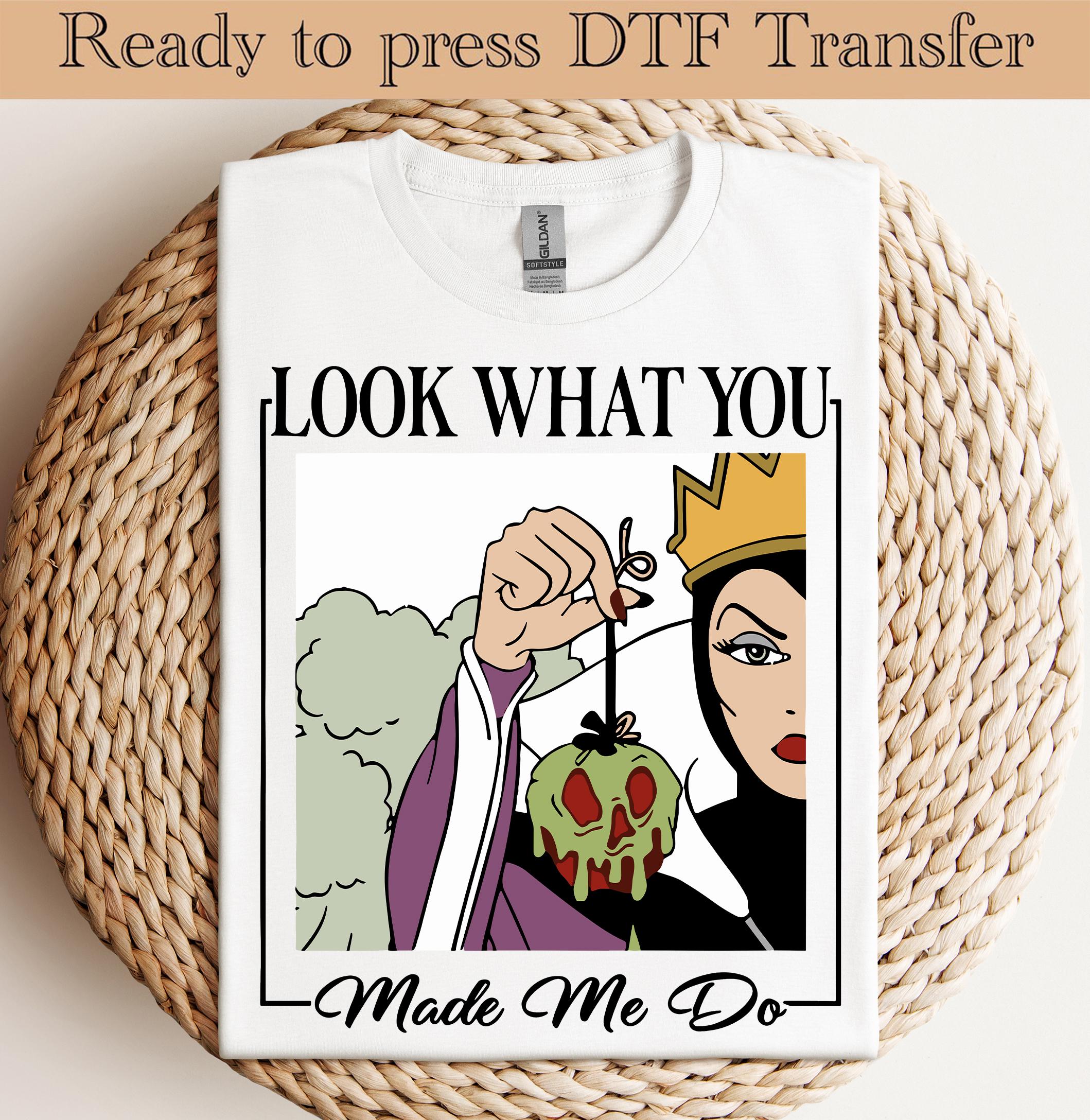Villains Evil Queen Ready To Press, Disney Villains The Evil DTF, Disney Evil Queens Heat Transfer, Villains Shirt, Girls Trip Shirt
