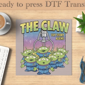 Toy Story Aliens The Claw färdig att tryckas, Pizza Planet DTF-överföringar, Du har en vän i mig DTF-överföring, Disney Castle värmeöverföring, Disney DTF