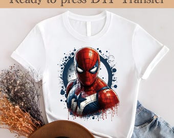 Spiderman Ready To Press, Captain America DTF, Spiderman DTF Transfer, Spiderman mask Ready To Press, Superhero dtf transfers