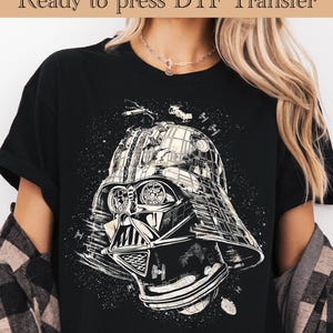 Disney Star Wars Darth Vader Ready To Press, Star Wars Dtf, Star Wars Characters DTF Transfer, Star Wars Heat Transfer, Disneyland Trip DTF
