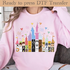 Disney Star Wars Castle Ready To Press, Star Wars Group DTF, Star Wars Characters dtf Transfer, Star Wars Land Shirt, Disneyland Trip DTF