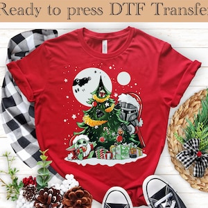 Star Wars Family Christmas DTF Transfer, Galaxy Wars Christmas dtf, Disney Xmas Gift dtf,Galaxy's Edge Holiday dtf,Disneyland Christmas Gift