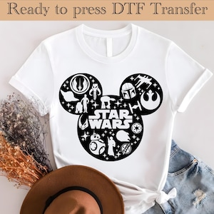 Star Wars Mickey Head Ready To Press,Star Wars Shirt,Star Wars Characters DTF,Star Wars Darth Vader DTF,Star Wars Transfer,Disney Trip DTF