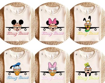 Personajes de Disney: DTF, Mickey y sus amigos listos para imprimir, Transferencia DTF de Disneyland, DTF de viaje familiar a Disneyland, DTF de Mickey Mouse