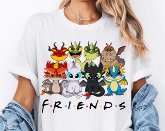 How To Train Your Dragon Friends Ready To Press, Epic Universe Toothless DTF Transfer, How to Train Your Dragon DTF, Disney Night Fury Shirt