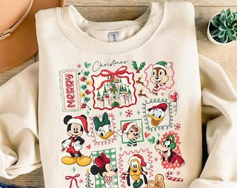 Disney Christmas DTF, Mickey And Friends Christmas Ready to Press, Mickey and Minnie Christmas Dtf Transfer, Disneyland Christmas DTF