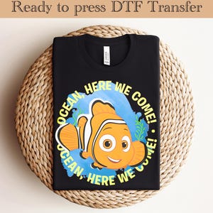 Finding Nemo Family DTF, Finding Nemo Ready To Press, Finding Nemo Heat Transfer, Finding Dory Dtf, Disney Ready To Press, Nemo And Dory DTF