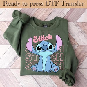 Stitch Ready To Press, Disney Heat Transfer, Disney Summer DTF, Family Vacation Transfer, Disneyworld DTF, Disneyland DTF Transfer