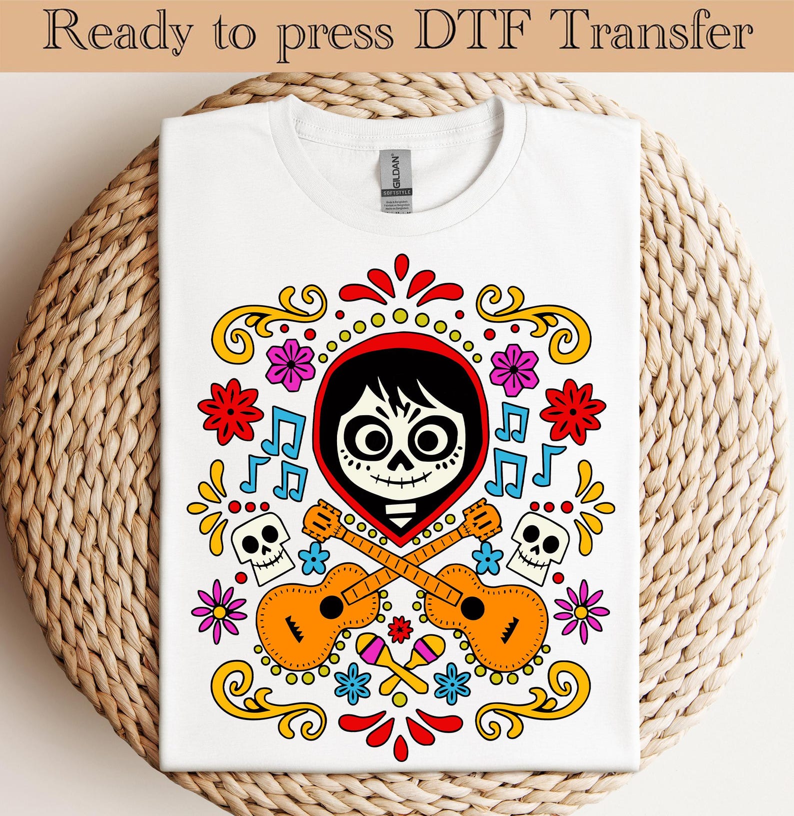 Skeleton Coco Mask Vector Disney Pixar Coco Skeleton Ready to Press,un Poco Loco DTF ,coco Miguel ...