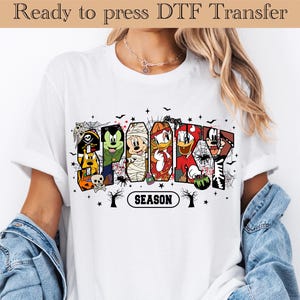 Mickey And Friends Halloween DTF, Mickey Halloween Ready To Press, Retro Halloween Mickey Mouse DTF Transfer, Mickey Mouse Halloween dtf