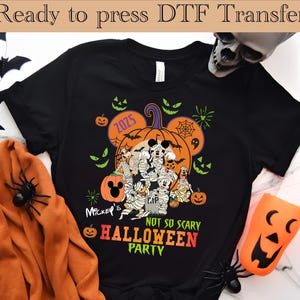 Disney Mickey And Friends Halloween DTF, Mickey Halloween Ready To Press, Mickey Mouse DTF Transfer, Disney Shirt,Mickey Mouse Halloween dtf