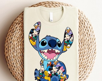 Stitch And Mickey Ready To Press, Disney Stitch Heat Transfer,Lilo And Stitch DTF, Family Vacation Transfer, Disneyworld DTF, Disneyland DTF
