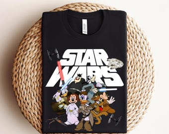 Disney Star Wars Mickey And Friends DTF Transfer, Star Wars Group Dtf, Star Wars Characters dtf, Star Wars Land, Disneyland Trip DTF