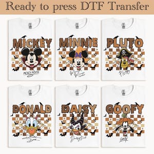 Disney Mickey And Friends Halloween DTF, Mickey Halloween Ready To Press, Mickey Mouse DTF Transfer, Disney Shirt,Mickey Mouse Halloween dtf