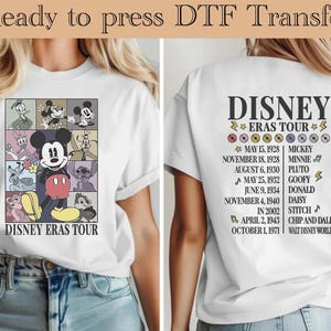 Mickey Disney Tour DTF, Mickey Mouse Heat Transfer, Disneyworld DTF Transfer, Disneyland Ready to Press, Mickey DTF Transfers, Disney Gifts