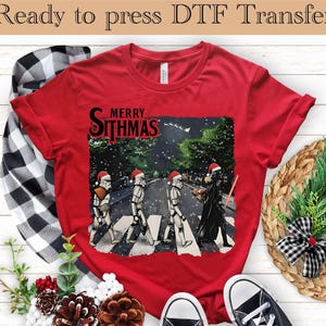 Star Wars Family Christmas DTF Transfer, Galaxy Wars Christmas dtf, Disney Xmas Gift dtf,Galaxy's Edge Holiday dtf,Disneyland Christmas Gift