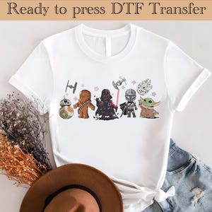 Disney Star Wars Ready To Press, Grupo Star Wars Dtf, Personajes de Star Wars Dtf, Star Wars Land, Viaje a Disneyland DTF