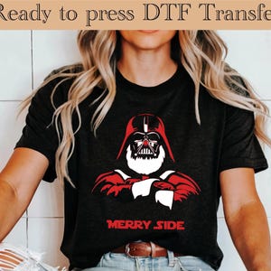 Star Wars Darth Vader Christmas DTF Transfer, Galaxy Wars Christmas dtf, Disney Xmas Gift dtf,Galaxy's Edge Holiday dtf, Christmas Gift