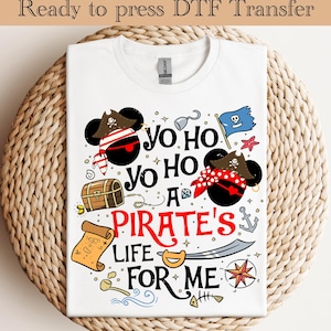 Disney Mickey and Friends Pirates 2025 Ready To Press, Disney Pirates 2025 DTF, Disney Pirates Trip DTF, Mickey And Friends Pirates Shirt