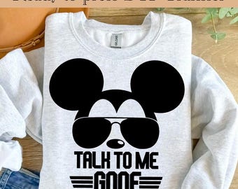 Mickey Talk To Me Goof DTF,Mickey Mouse Heat Transfer, Disneyworld DTF Transfer,Disneyland Ready to Press,Mickey DTF Transfers,Disney Gifts