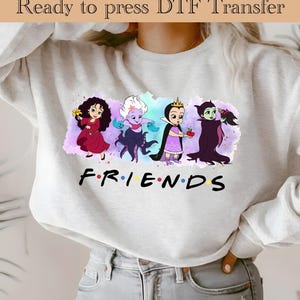 Baby Evil Friends Ready To Press, Villains Friends DTF, Evil Queen Heat Transfer, Villains Shirt, Evil Friends Tee