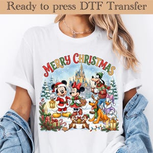 Disney Christmas DTF, Mickey And Friends Nutcracker Christmas Ready to Press, Mickey and Minnie Christmas Dtf Transfer, Disney Christmas DTF