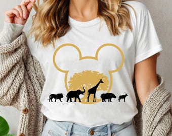 Camiseta Disney Mickey y sus amigos Safari DTF, Camiseta Disney Reino Animal DTF, Camiseta Disney Safari Trip DTF, Camiseta Mickey y sus amigos Salvaje, Camiseta Reino Animal