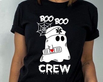 Boo Shirt,Boo Crew Shirt,Halloween Shirt, Nurse Gift, Cute Halloween shirts,Halloween Nurse Tshirt, Funny Halloween Shirts, Cute Nurse Tee