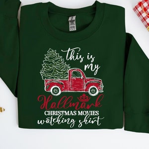 This is My Hallmark Christmas Movie Watching Sweatshirt, Hallmark Christmas Movies Shirt, Holiday Spirit Shirt, Hallmark Sweatshirt