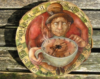 The Mad Hatter Clock