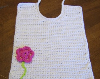 PDF Pattern, Cotton Crocheted bib, Baby Bib, Toddler Bib, Cotton Bib, Crochet Bib pattern