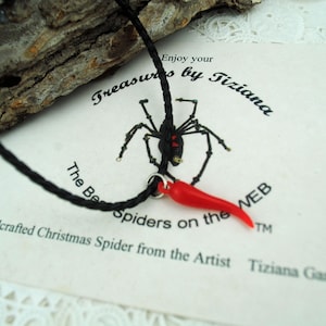 Handmade Red Cornicello Horn Necklace: Italian Good Luck Charm