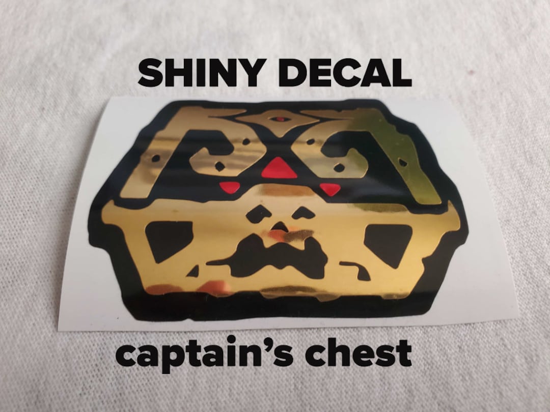 Captain's Chest Decal (MIRRORED GOLD) - Etsy