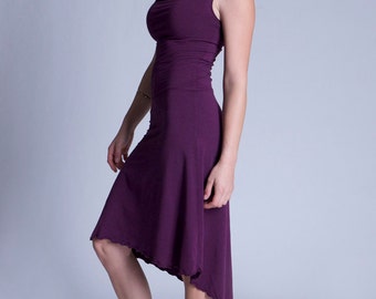 Naiad Cowl Neck High-Low Dress