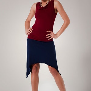 Organic Mid-length Eclipse Skirt with pointed hem image 1