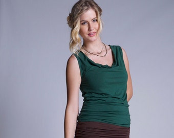 Bamboo and Organic Cotton Marina Cowl Tank